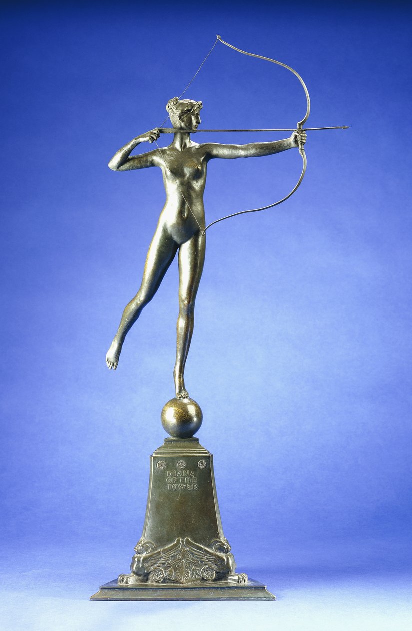 Diana z věže“, Bronzová postava, 1899 od Augustus Saint Gaudens