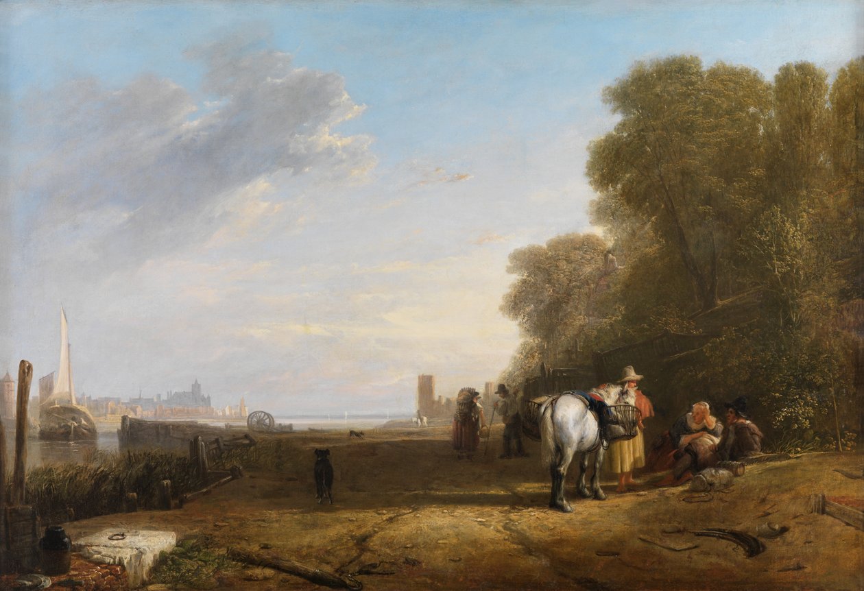 Scéna v Holandsku od Augustus Wall Callcott
