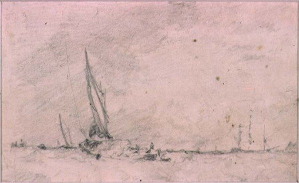 Studie kompozice (kresba) od Augustus Wall Callcott
