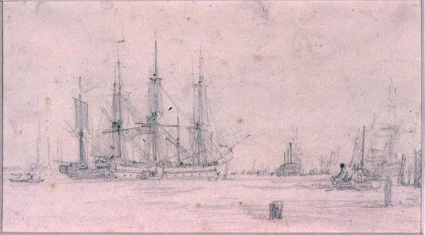 Studie kompozice (kresba) od Augustus Wall Callcott