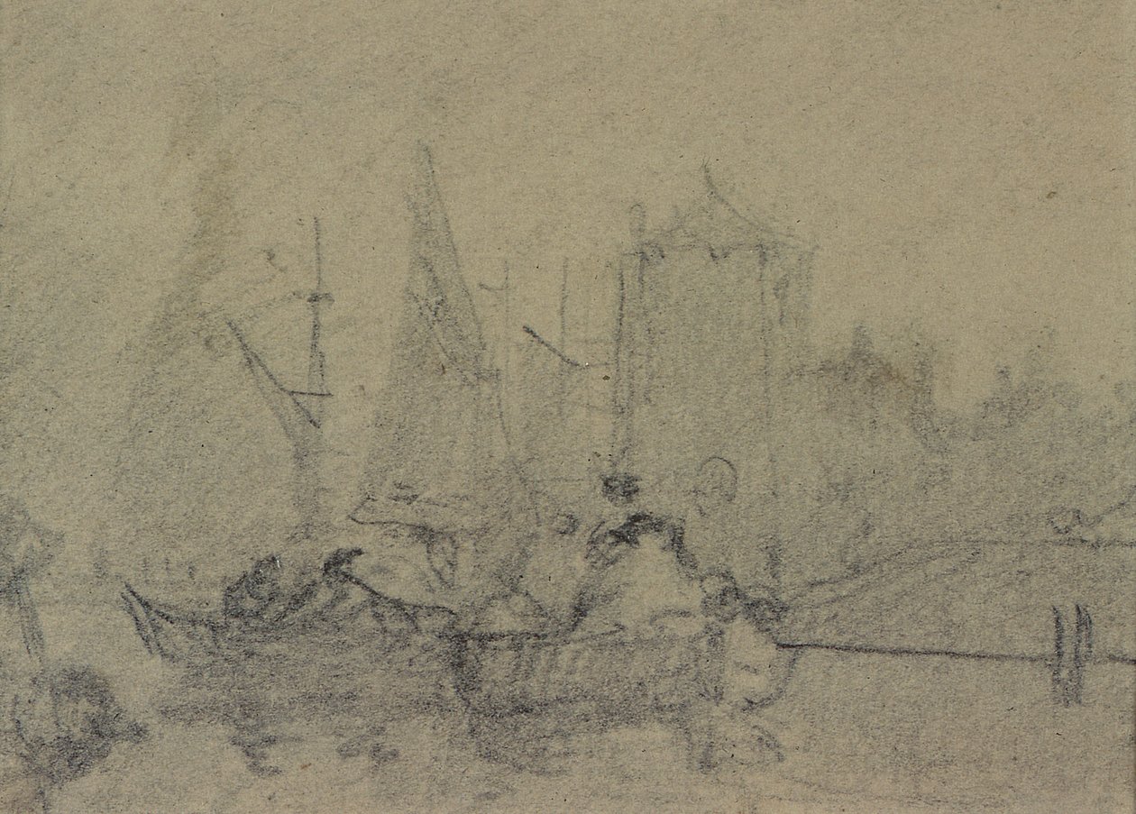 Studie kompozice (kresba) od Augustus Wall Callcott