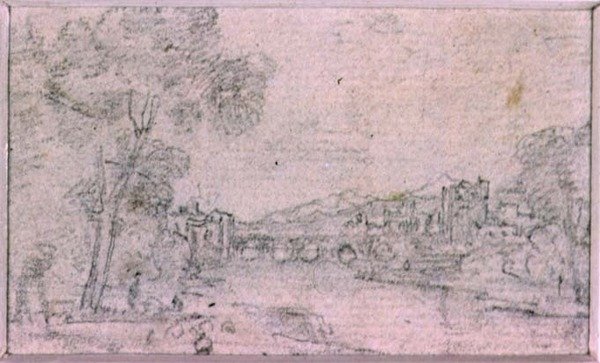 Studie kompozice (kresba) od Augustus Wall Callcott