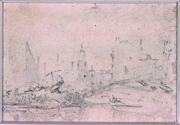 Studie kompozice (kresba) od Augustus Wall Callcott