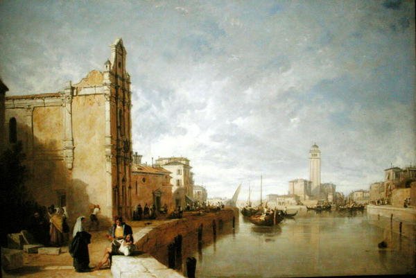 Benátky (olej na plátně) od Augustus Wall Callcott