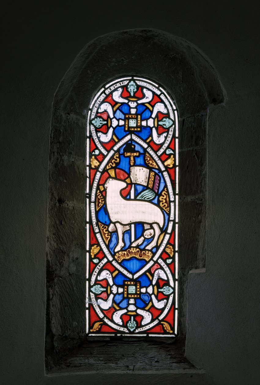 Agnus Dei, The Lamb Of God, 1849 (vitráže) od Augustus Welby Northmore Pugin