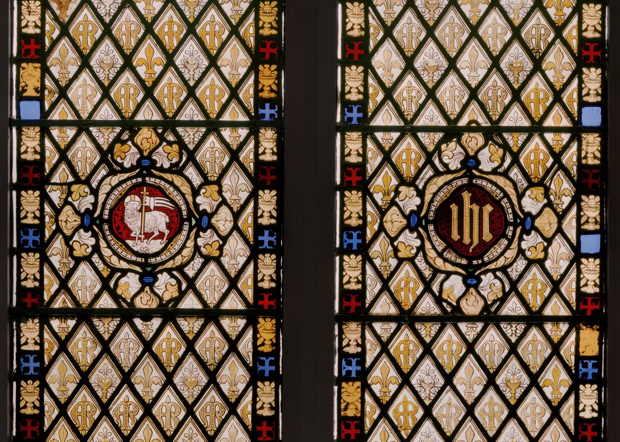 Okno Apsidy, detail, 1841-42 (vitráže) od Augustus Welby Northmore Pugin