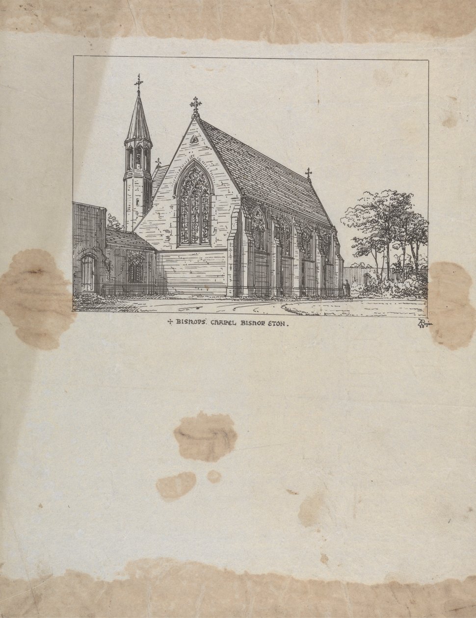 Biskupská kaple Bishop Eton (postavena cca 1845-1850) od Augustus Welby Northmore Pugin