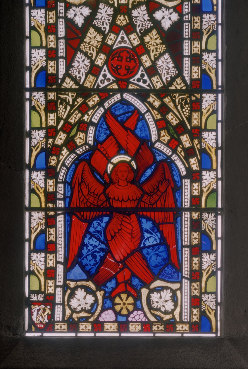 Kristus se Seraphim, detail, cca 1844 (vitráže) od Augustus Welby Northmore Pugin