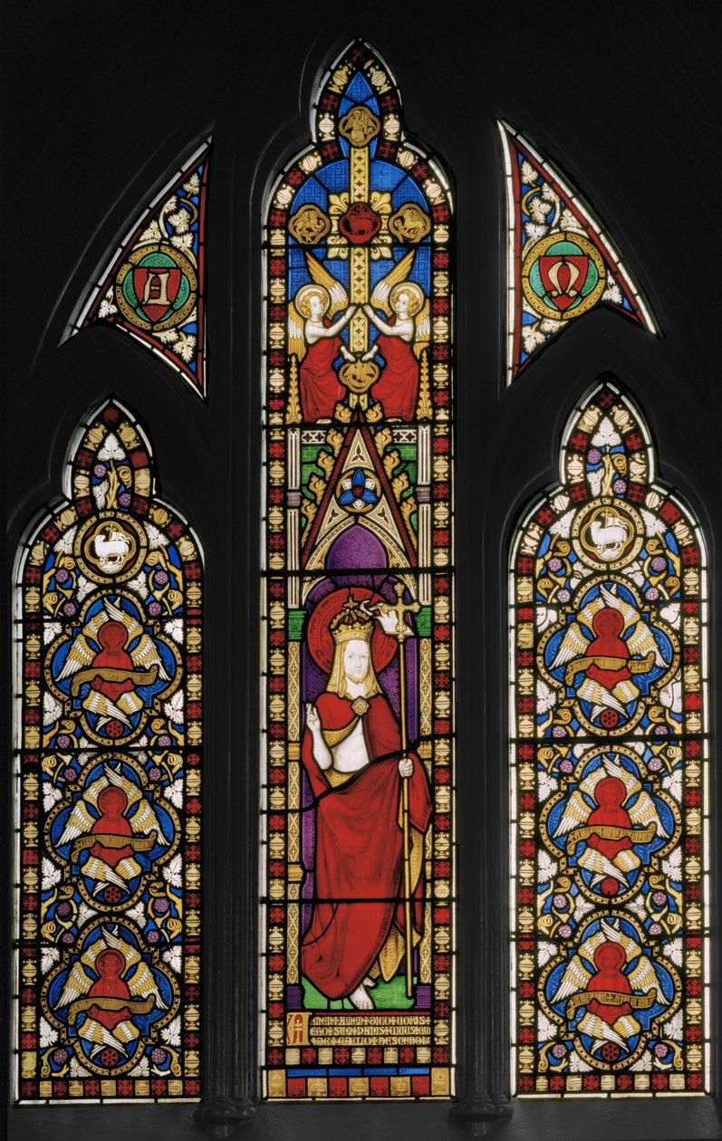 Východní okno, kaple Nejsvětější svátosti, kolem roku 1845 (vitráže) od Augustus Welby Northmore Pugin