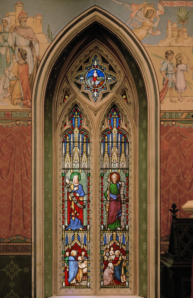 Elijah, St. James The Great, Jonah & The Whale, 1850-1852 (vitráže) od Augustus Welby Northmore Pugin