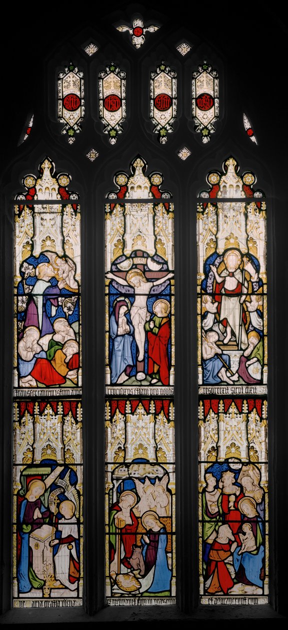 Události ze života Krista a Panny Marie, 1851 (vitráže) od Augustus Welby Northmore Pugin