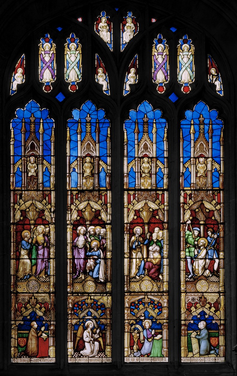 Události v životě svatého Tomáše apoštola, kolem roku 1843 (vitráže) od Augustus Welby Northmore Pugin