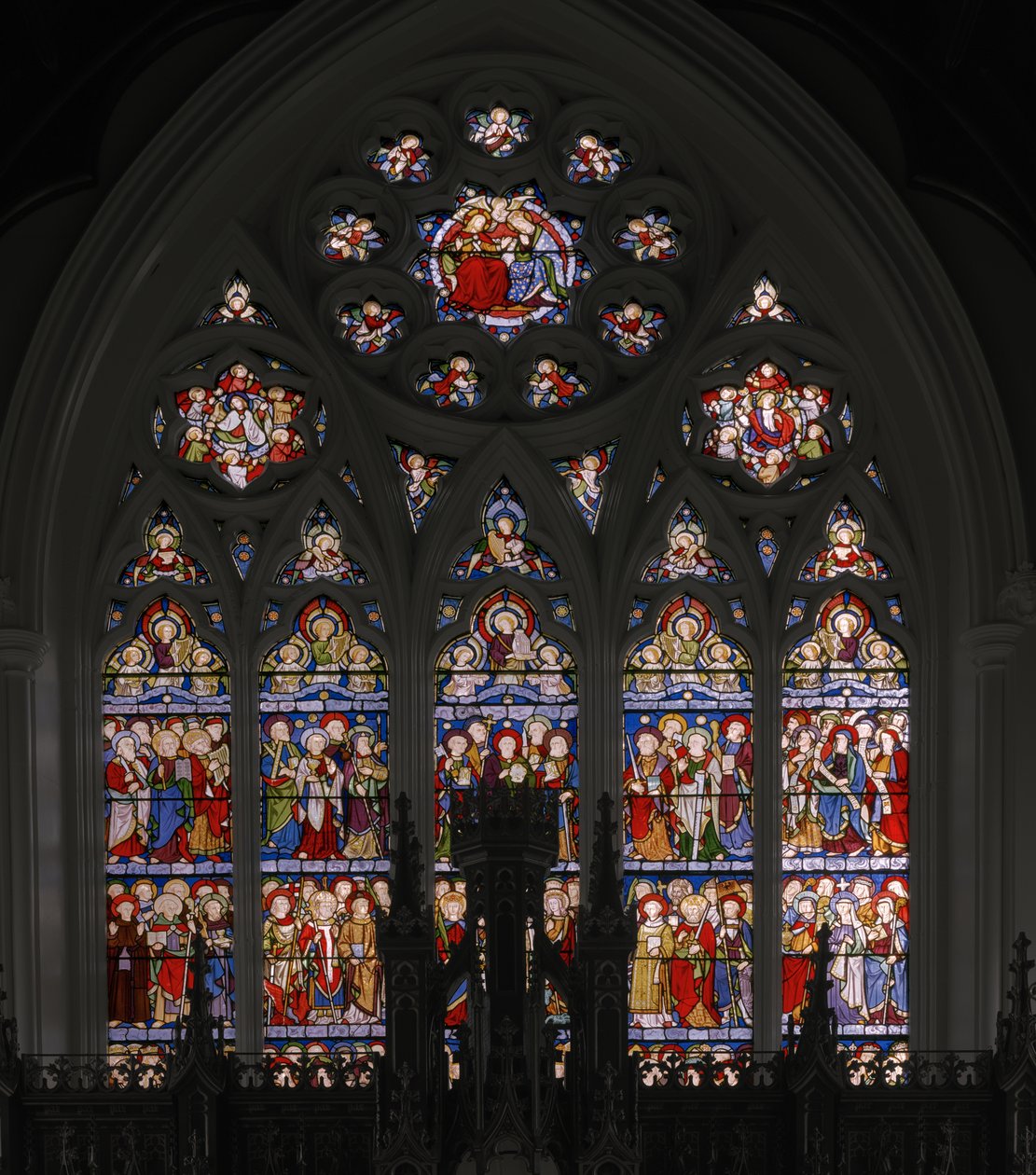 Nebeský Jeruzalém, 1849 (vitráže) od Augustus Welby Northmore Pugin