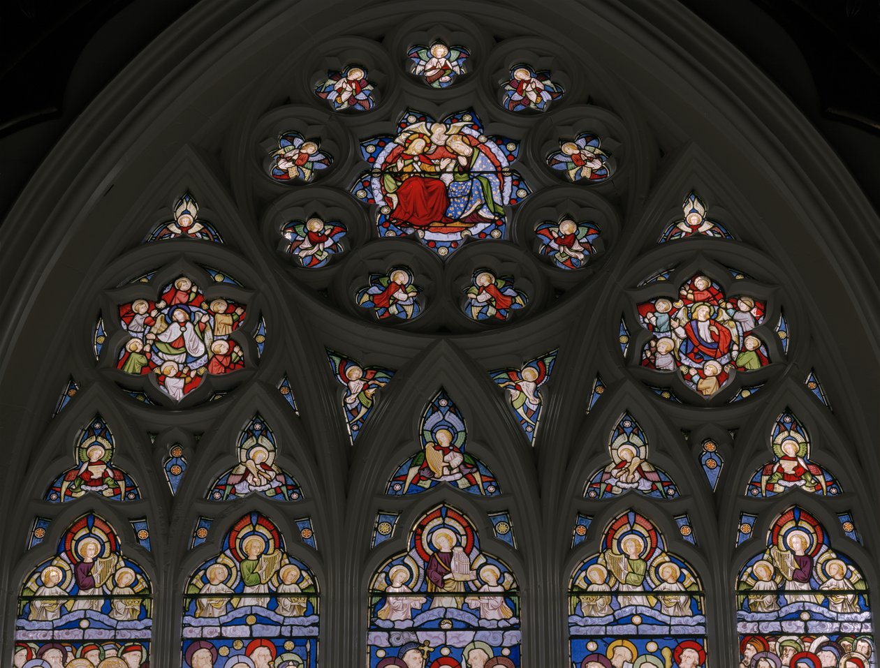 Nebeský Jeruzalém, detail, 1849 od Augustus Welby Northmore Pugin
