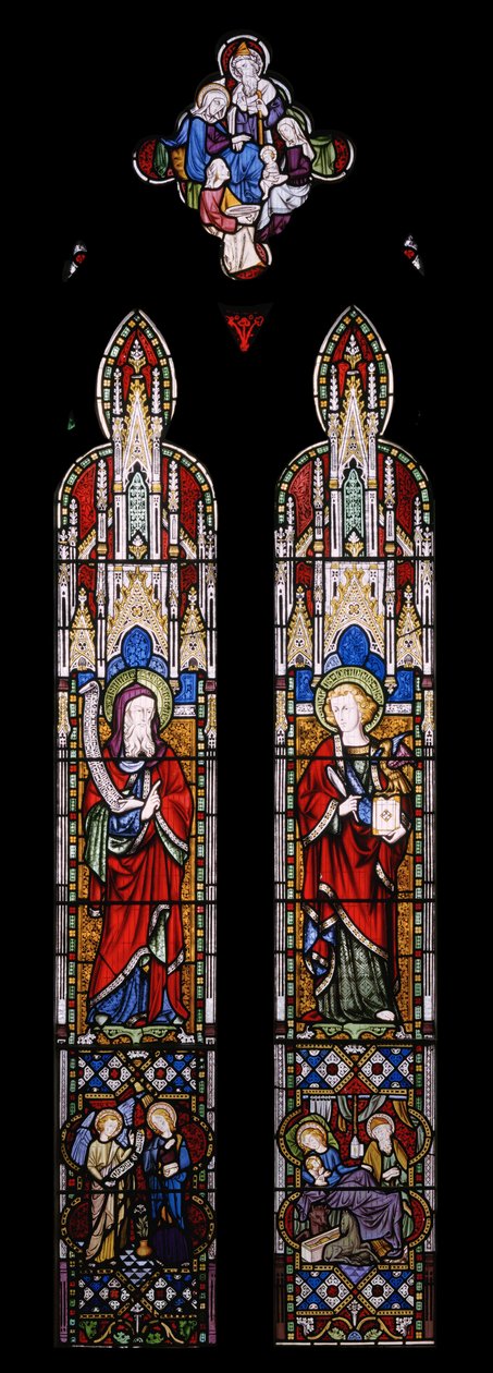 Isaiah & St. John The Evangelist, 1850 (vitráže) od Augustus Welby Northmore Pugin
