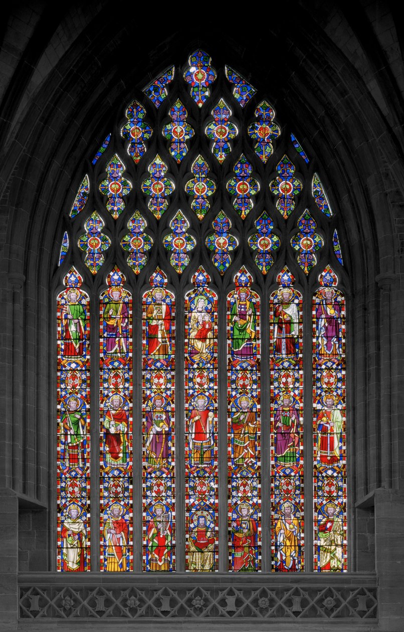 Jesseho strom, 1848 (vitráže) od Augustus Welby Northmore Pugin