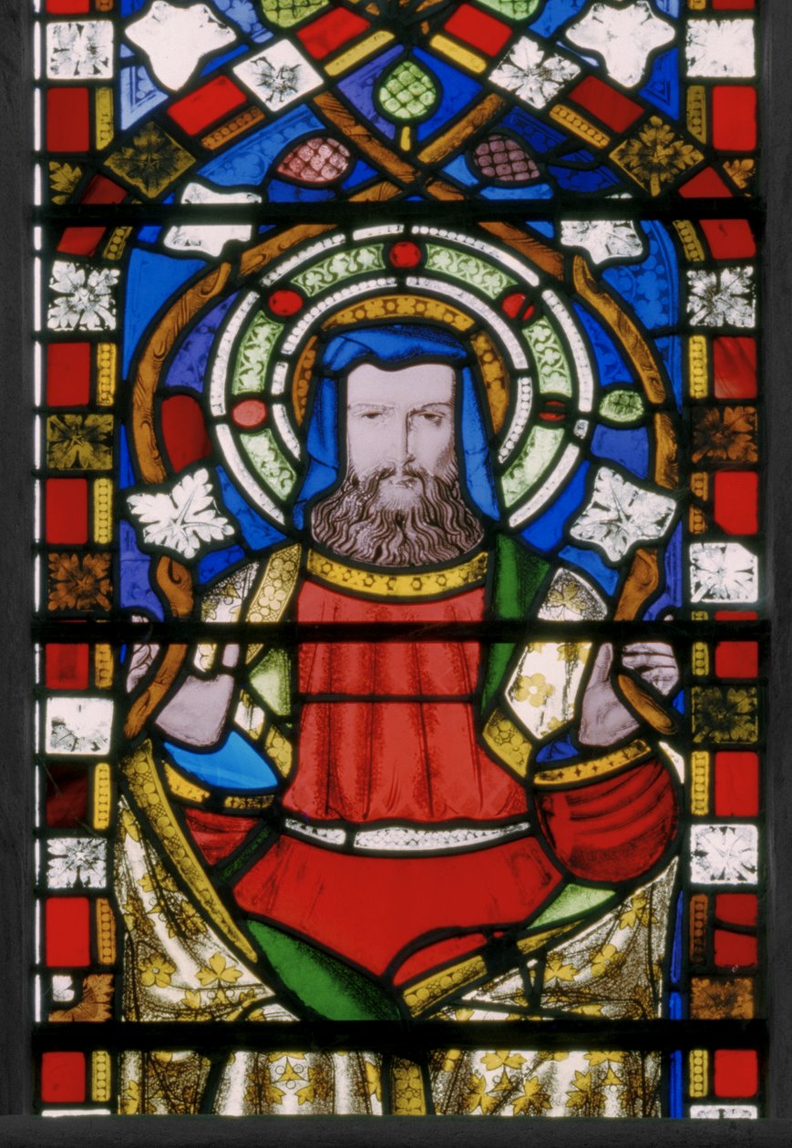 Jesseho strom, detail, 1848 (vitráž) od Augustus Welby Northmore Pugin