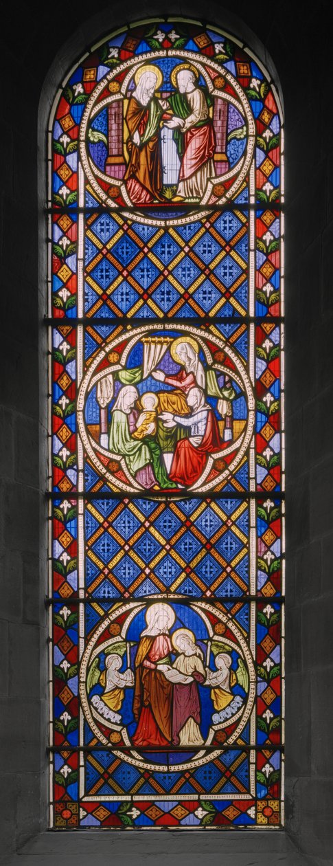 Život svaté Anny, 1848 (vitráže) od Augustus Welby Northmore Pugin