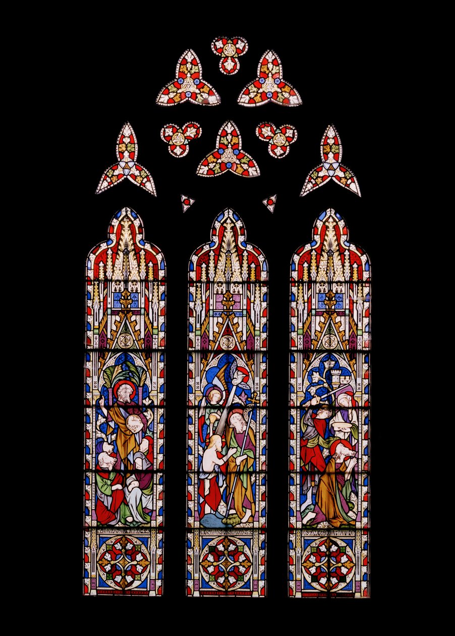 Život svatého Jana Křtitele, 1852 (vitráž) od Augustus Welby Northmore Pugin