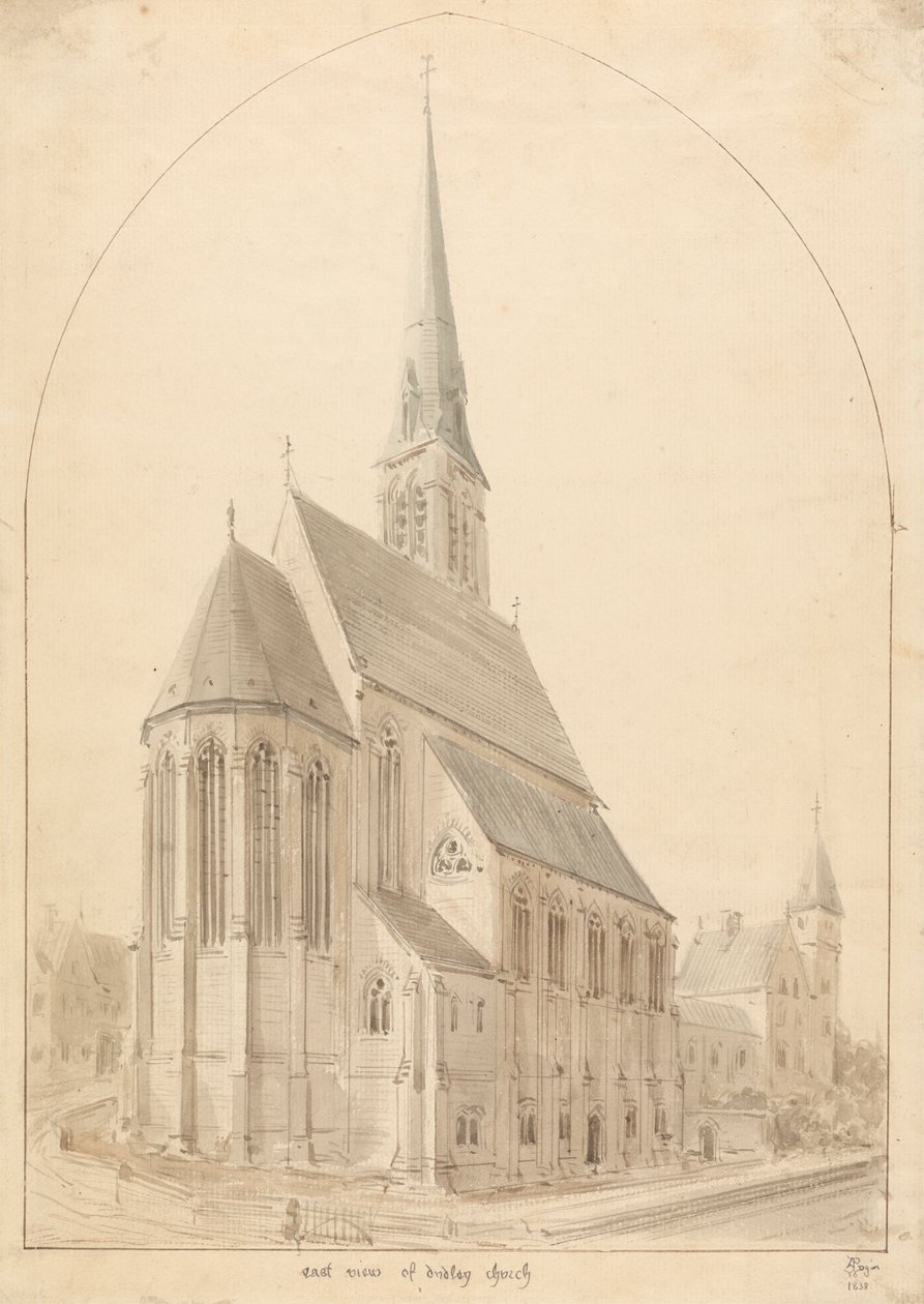 Naše požehnaná paní a svatý Tomáš z Canterbury, Dudley: Perspektiva od Augustus Welby Northmore Pugin