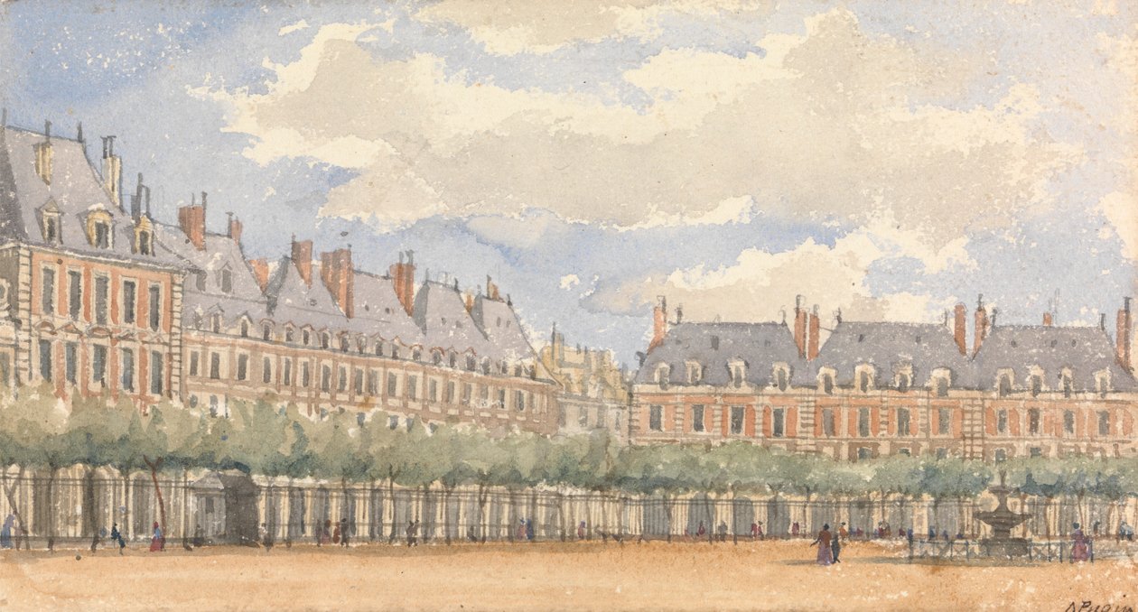Place Royale, Paříž od Augustus Welby Northmore Pugin