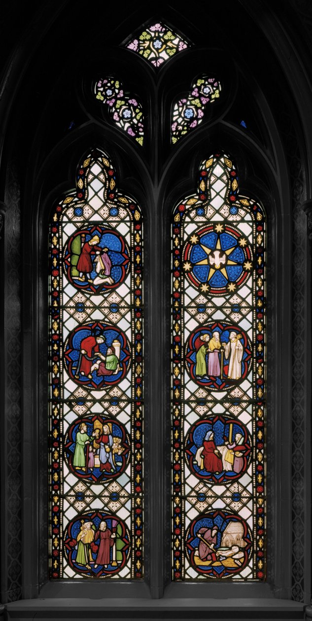 Seven Corporal Acts Of Mercy, c.1845 (vitráže) od Augustus Welby Northmore Pugin