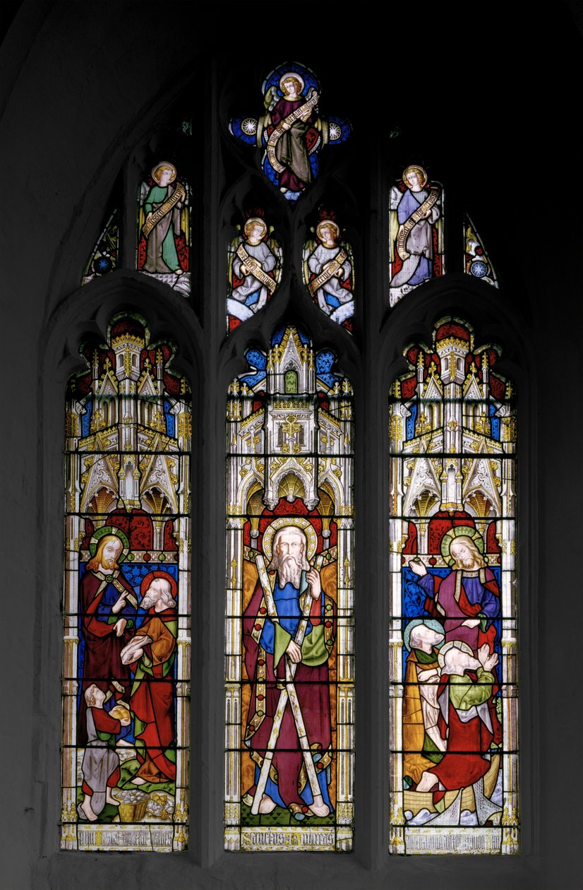 St. Andrew & Christs Miracles, 1851 (vitráže) od Augustus Welby Northmore Pugin