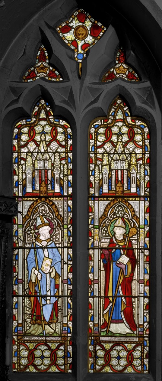 Svatý Bonifác a sv. Swithin, 1852 (vitráže) od Augustus Welby Northmore Pugin