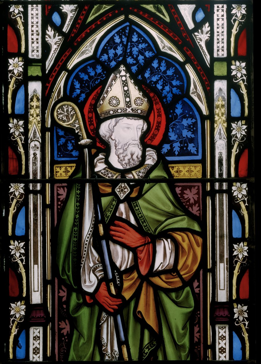 Svatý David, detail (vitráže) od Augustus Welby Northmore Pugin