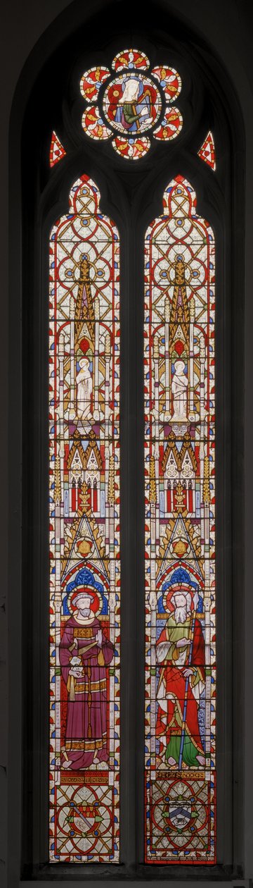 Sv. František z Assisi a sv. apoštol Tomáš, 1852 (vitráže) od Augustus Welby Northmore Pugin