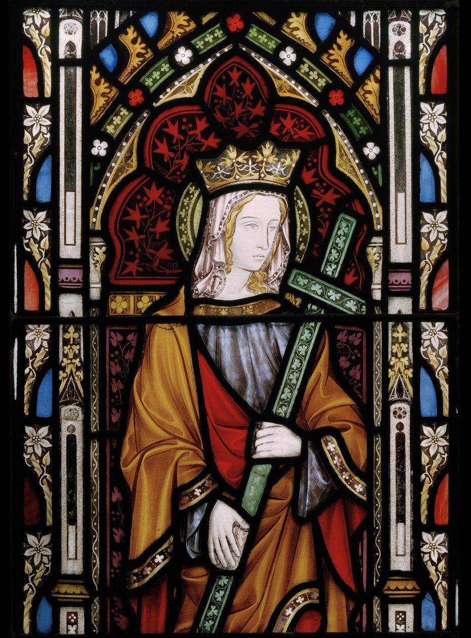 Svatá Helena, detail (vitráže) od Augustus Welby Northmore Pugin