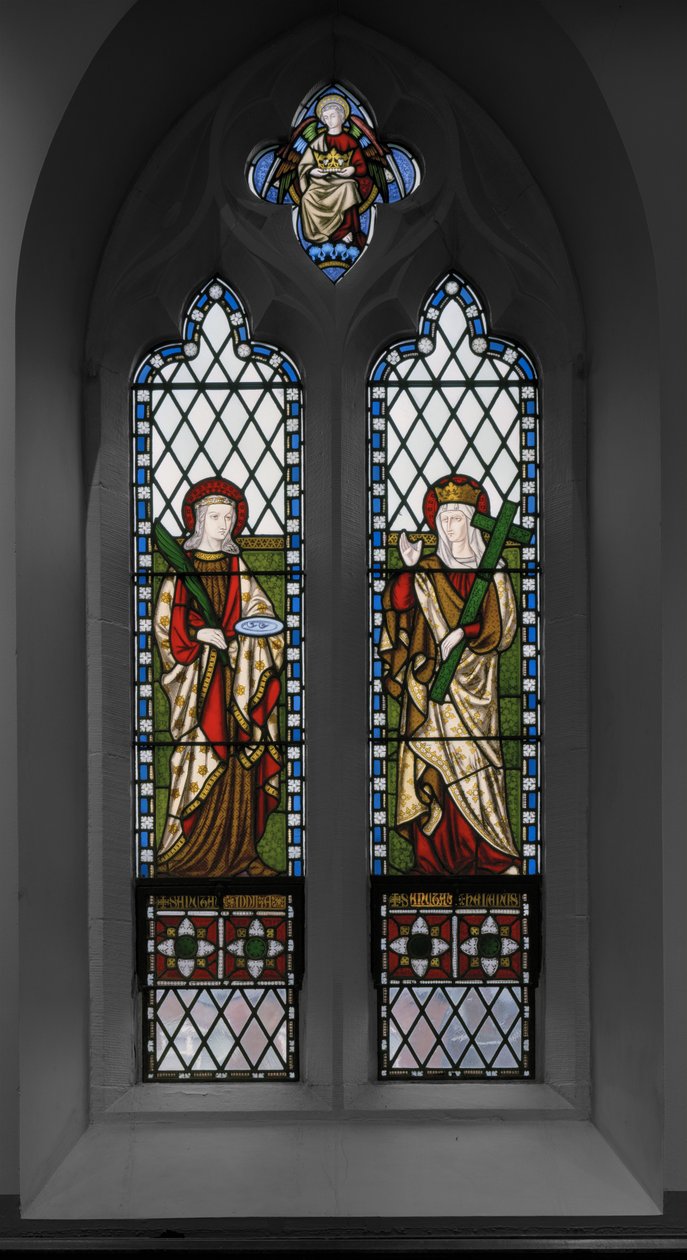 Svatá Lucie a sv. Helena, 1848 (vitráže) od Augustus Welby Northmore Pugin