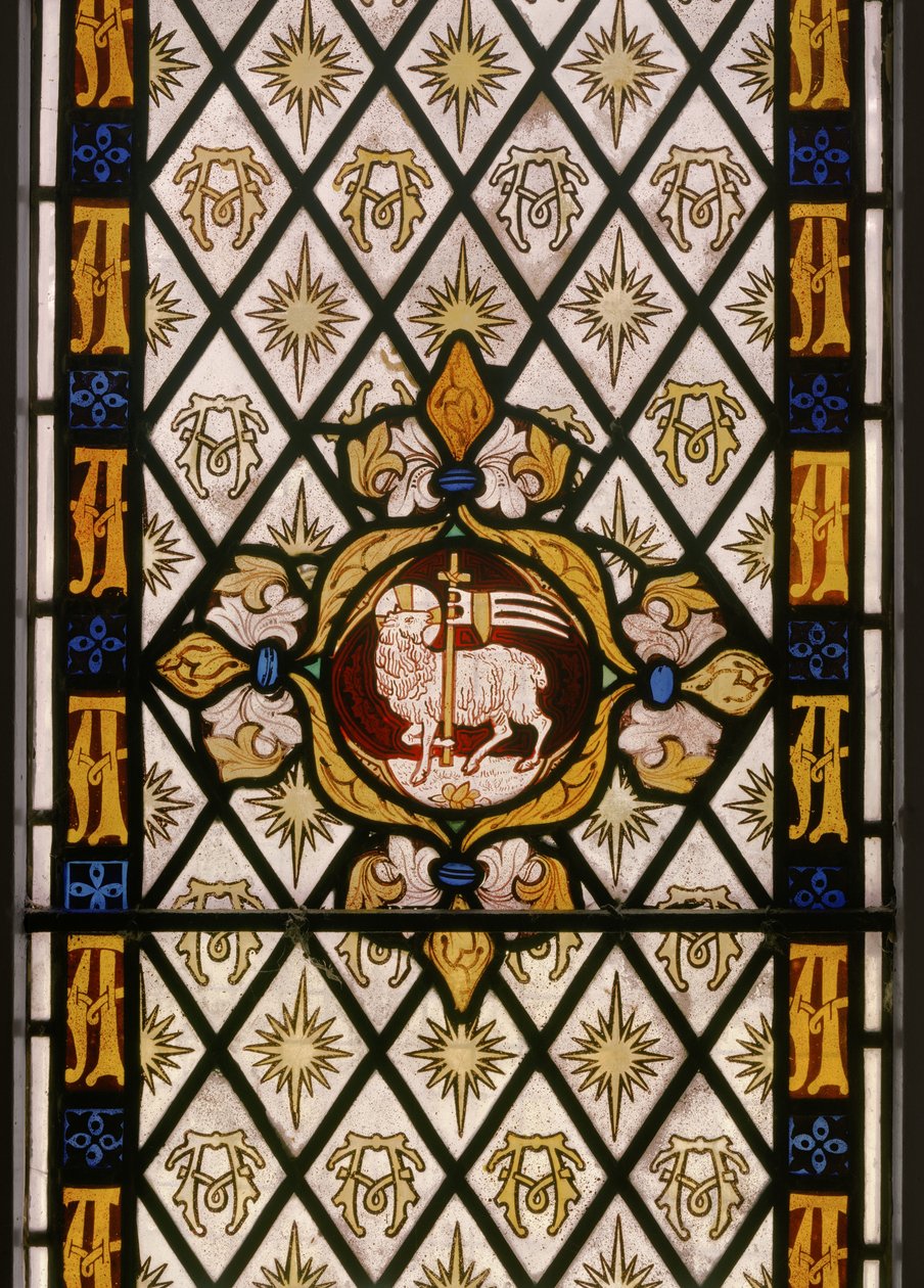 Beránek Boží, detail, 1842 (vitráž) od Augustus Welby Northmore Pugin