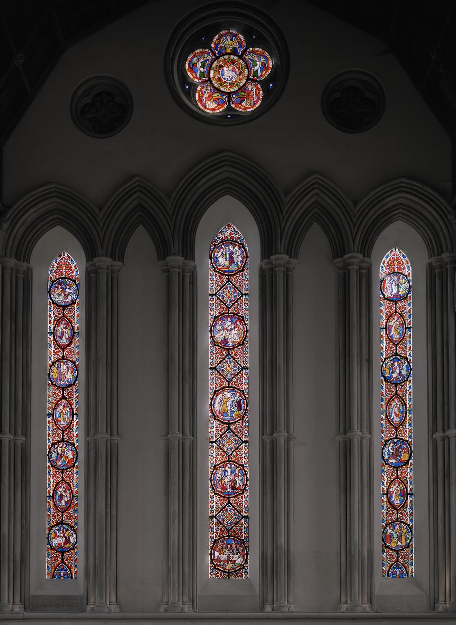 Umučení Krista, východní okno, 1848-50 (vitráže) od Augustus Welby Northmore Pugin