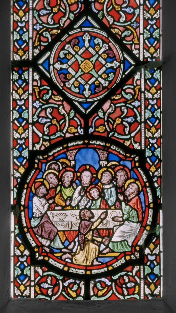 Umučení Krista, východní okno, detail, 1848-50 (vitráže) od Augustus Welby Northmore Pugin