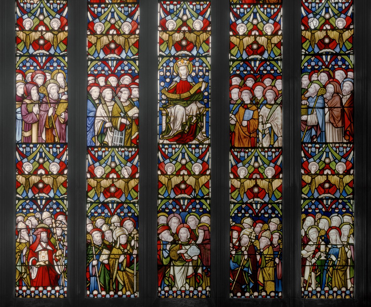 Triumph Of The Church, detail, 1884 (vitráže) od Augustus Welby Northmore Pugin