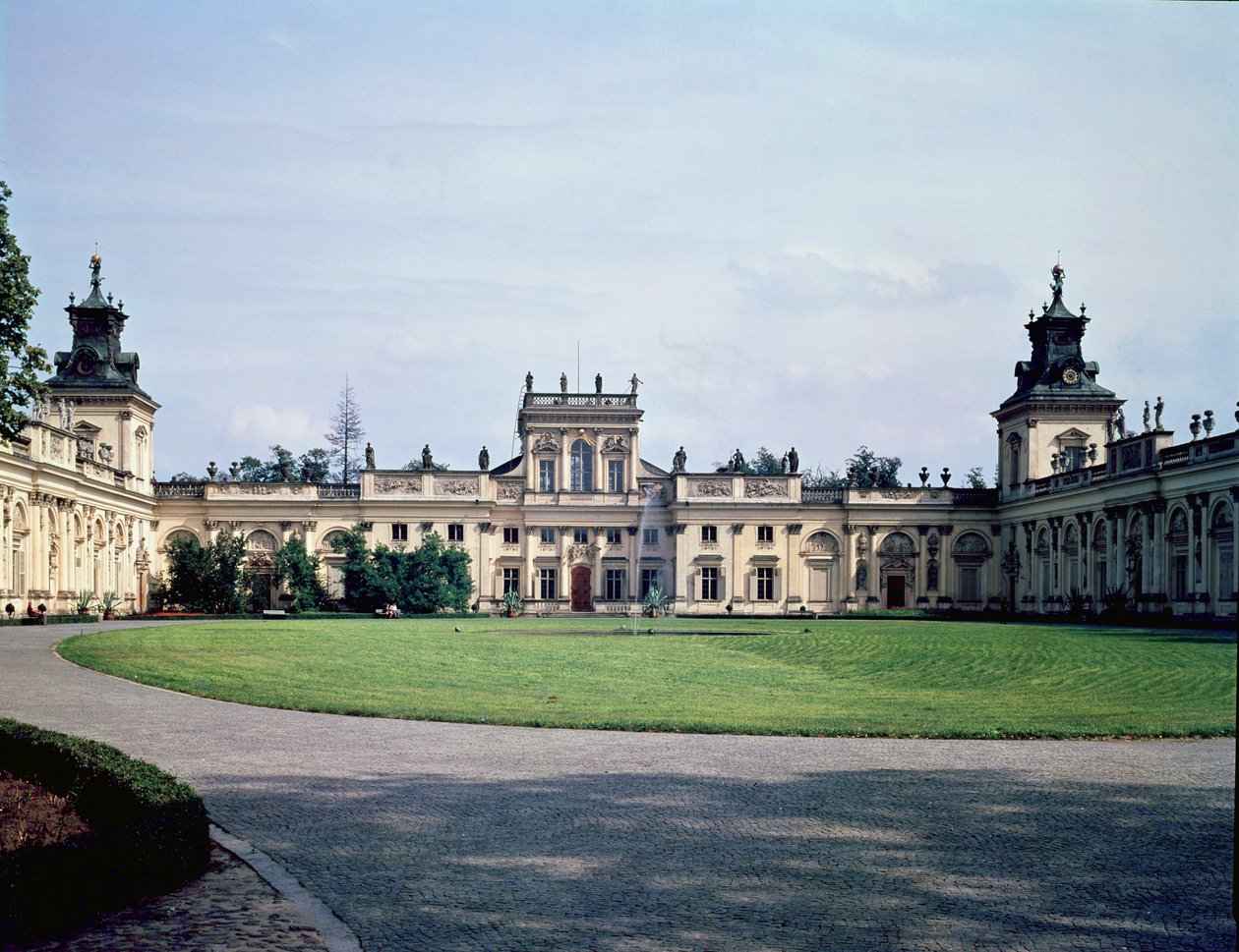 Vnější pohled na palác, postavený kolem roku 1677 od Augustyn Locci