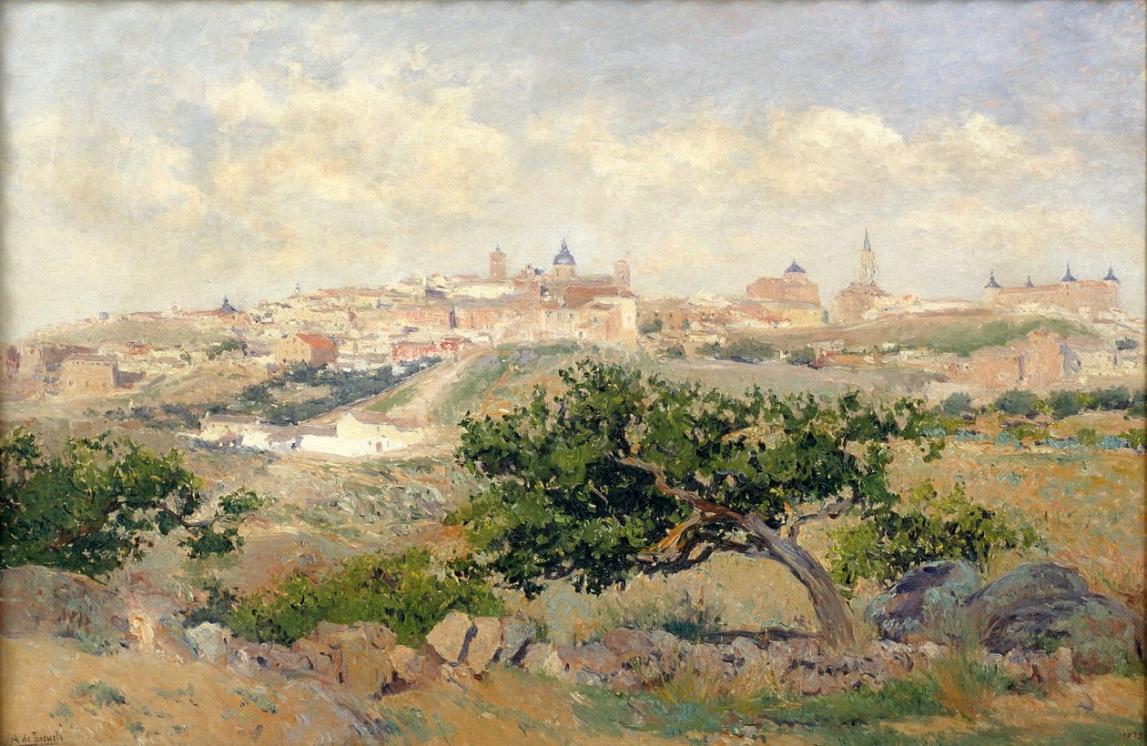 Pohled na Toledo od Aureliano de Beruete