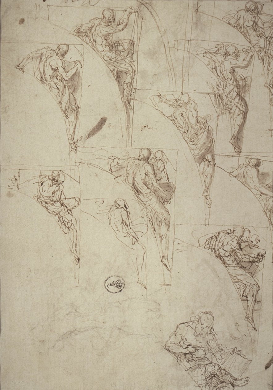 Studie pro proroky v Spandrels od Aurelio Luini