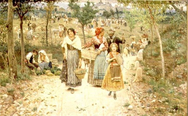 Návrat z Village Fete od Aurelio Tiratelli