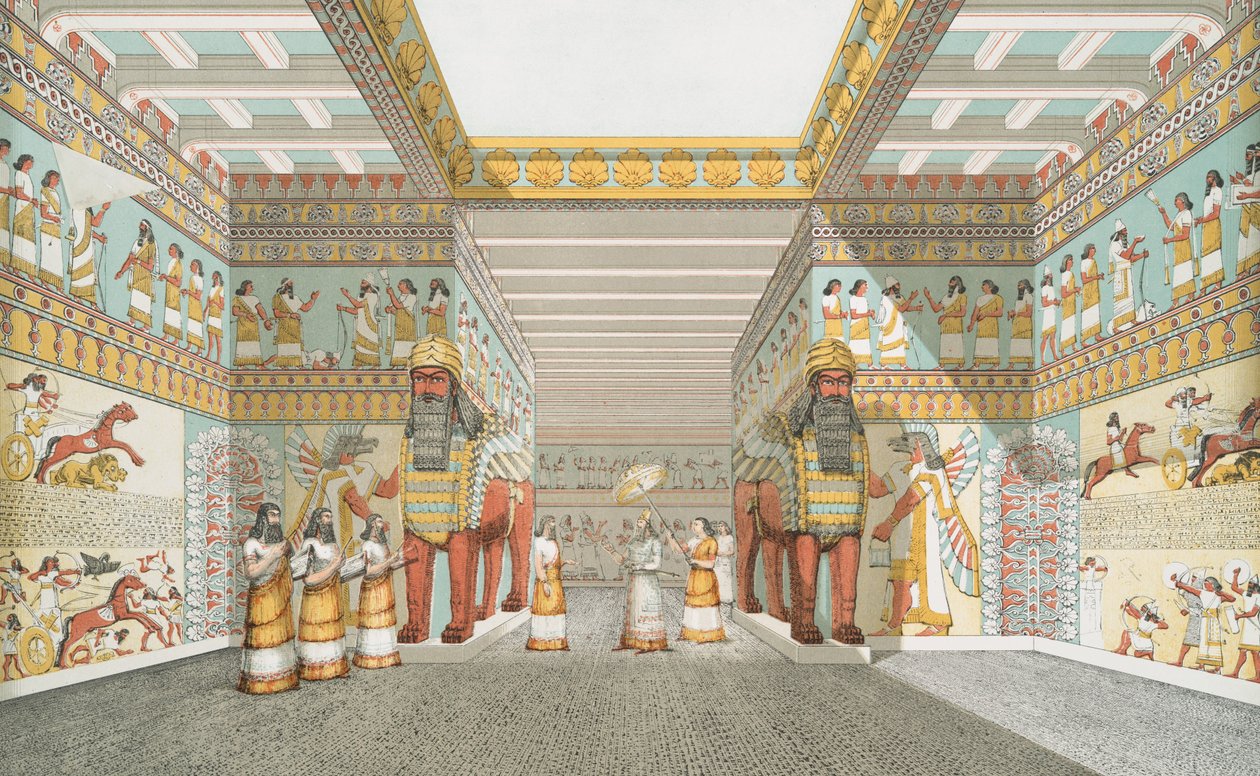 Hall v asyrském paláci (restaurován), 1849 od Austen Henry Layard