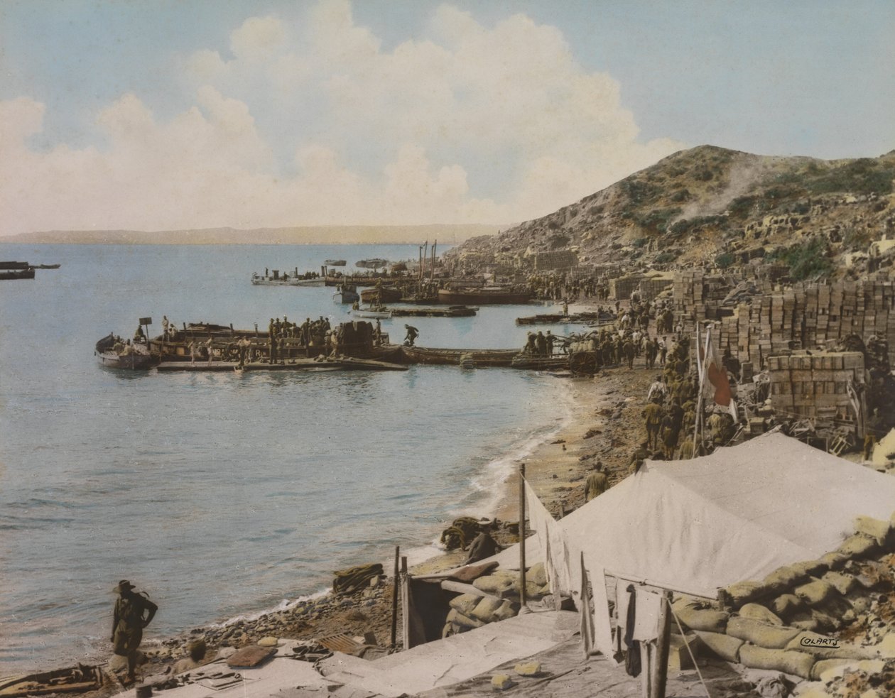 Anzac Cove, Gallipoli, Turecko, 1915 od Australian Photographer
