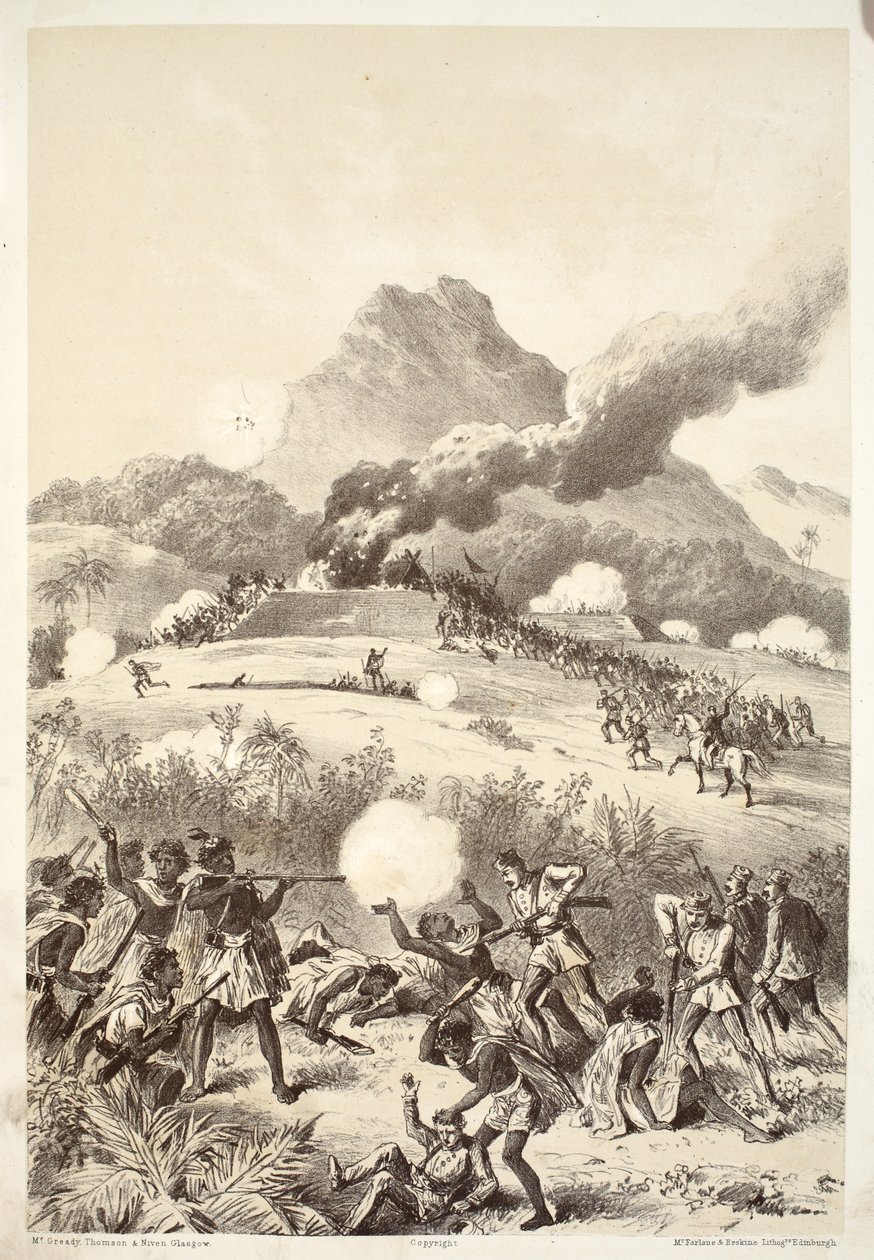 Taking a Maori redut, from The History of Australasia od Davida Blaira, McGradyho, Thomsona a Nivena, 1879 od Australian School