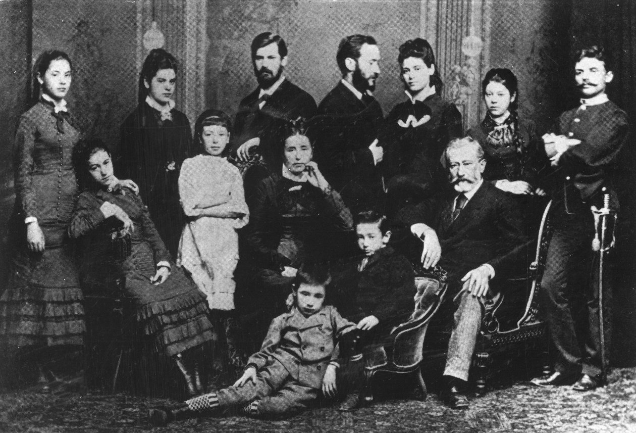 Rodina Freudových, kolem roku 1876 od Austrian Photographer
