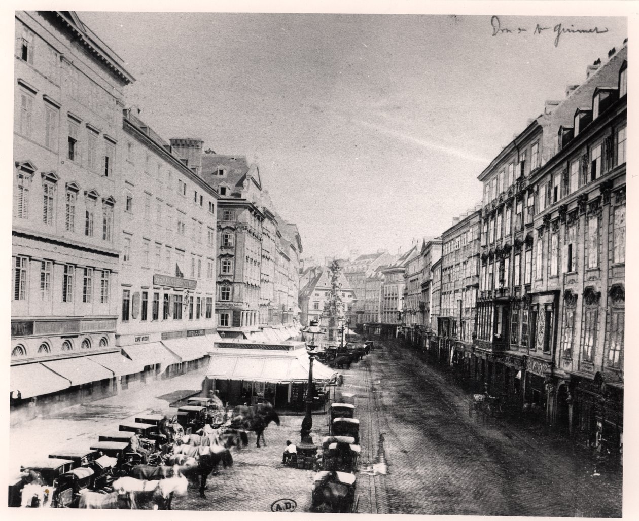 Pohled na Graben, Vídeň, c.1860-80 od Austrian Photographer