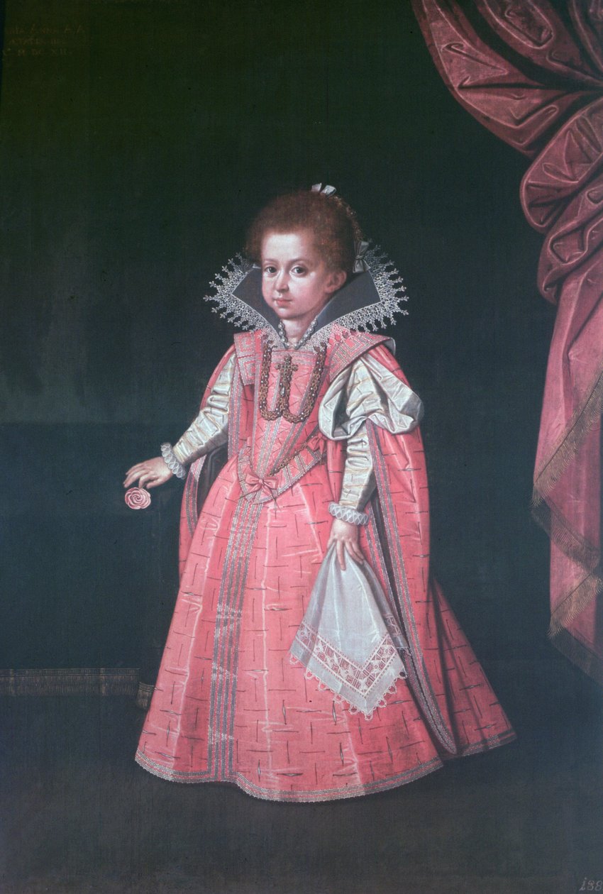 Arcivévodkyně Maria Anna (1610-65) jako dítě, dcera císaře Svaté říše římské Ferdinanda II (1578-1637) od Austrian School