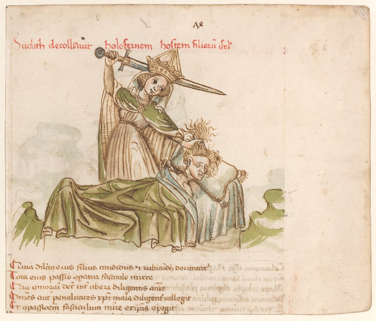 Judith zabíjející Holofernese od Austrian 15th Century