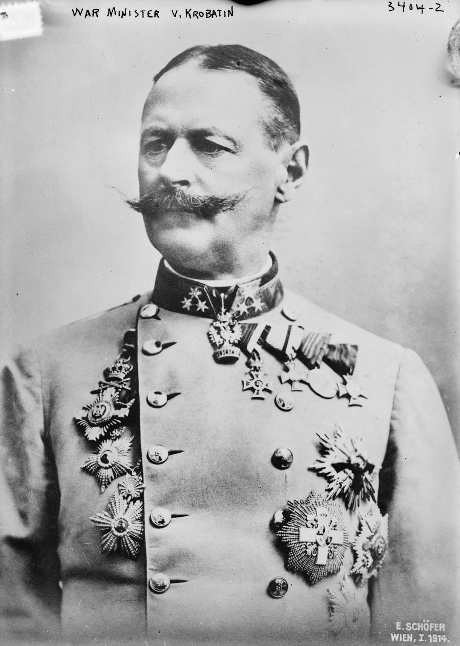 Válečný ministr V. Krobatin, 1914 od Austrian Photographer