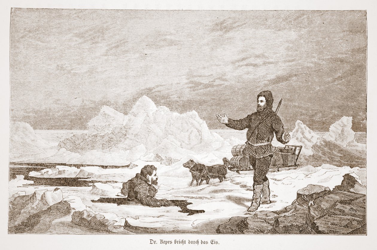 Dr Repes padá ledem, 1876 od Austrian School