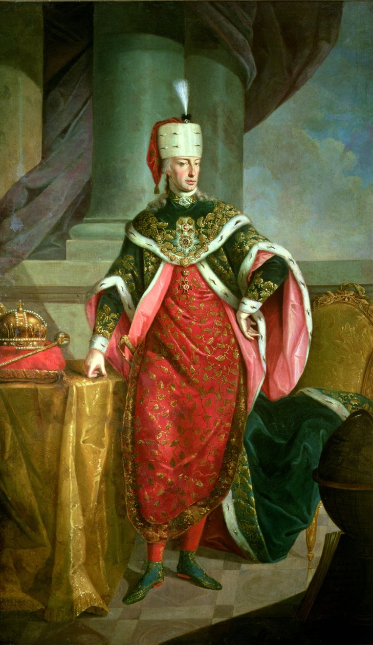 Císař František I. (1708-65) císař Svaté říše římské v oficiálním rouchu řádu sv. Štěpána od Austrian School